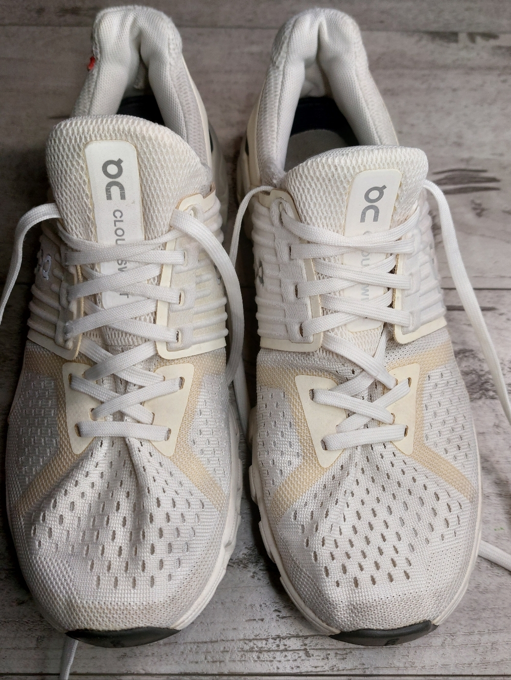 On Cloud running White Athletic Sneakers